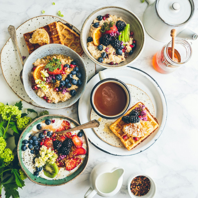 Plato de desayuno saludable